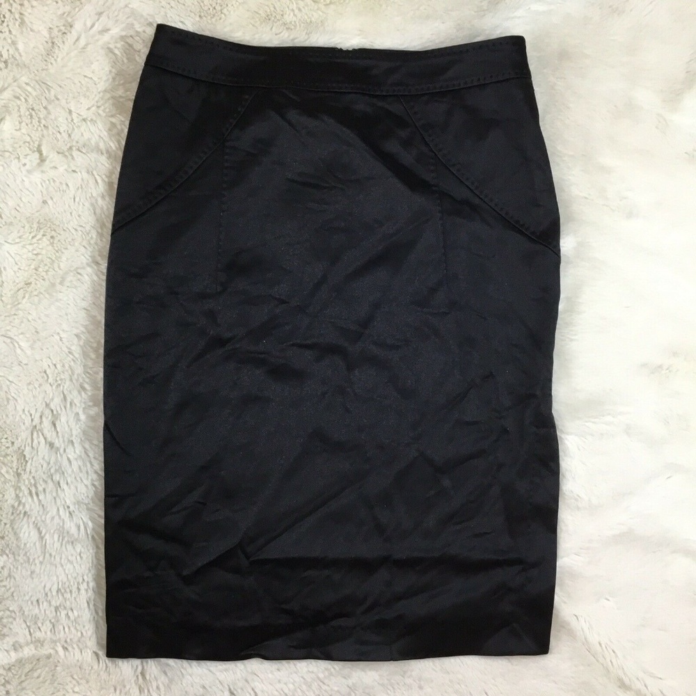 ALESSANDRO DELL' ACQUA Women's Black Pencil Skirt - Picture 1 of 5